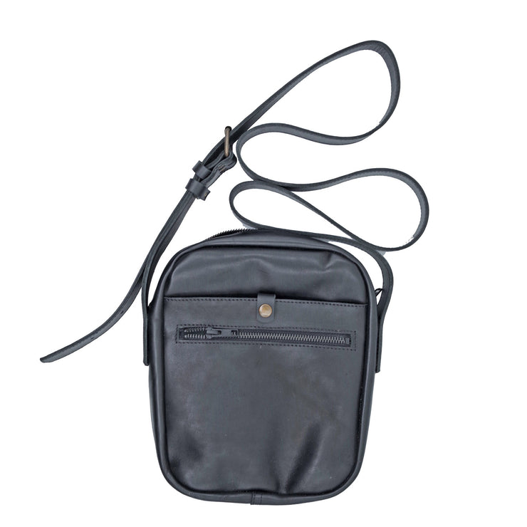 Dazoriginal Mens Cross Body Bag Sling Genuine Leather Messenger Bag Shoulder Bag Vintage in Black and Brown - Dazoriginal