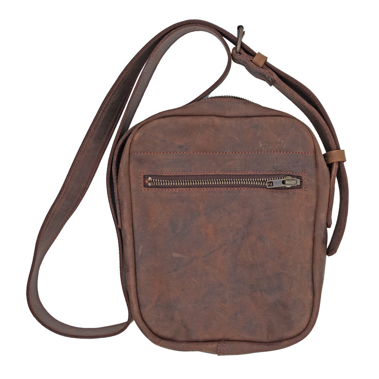 Dazoriginal Mens Cross Body Bag Sling Genuine Leather Messenger Bag Shoulder Bag Vintage in Black and Brown - Dazoriginal