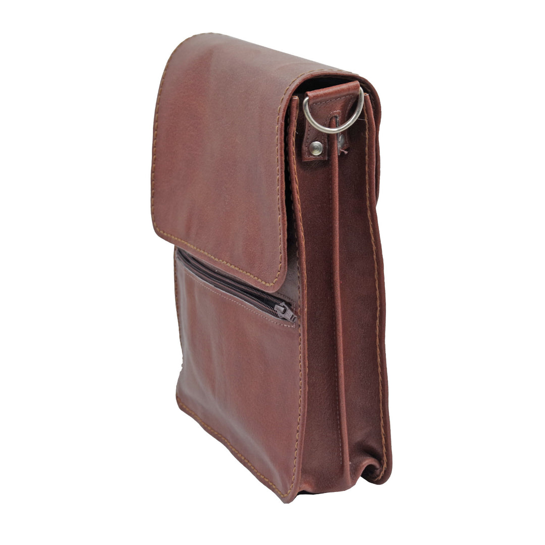 Dazoriginal Mens Business Cross Body Bag Sling Genuine Leather Messenger Bag Shoulder Bag Vintage in Black and Brown - Dazoriginal