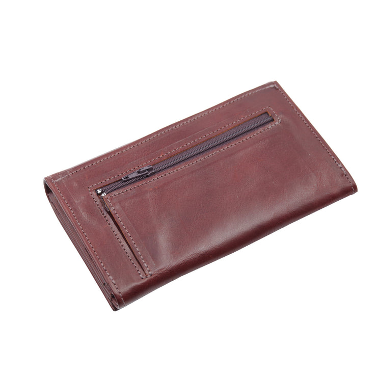 Handcrafted Bulgarian Calf Leather Wallet - Luxurious, Timeless Design & Functionality for Women in Black, Brown and Red - Dazoriginal