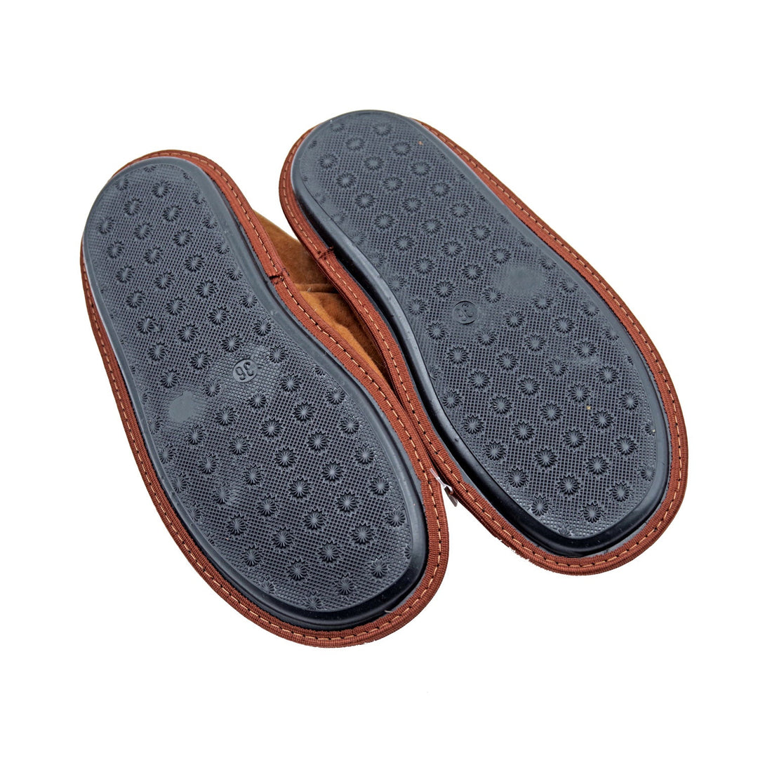 Dazoriginal Unisex Sheepskin Slippers Suede Leather Winter Merino Soft Booties - slippers | Dazoriginal