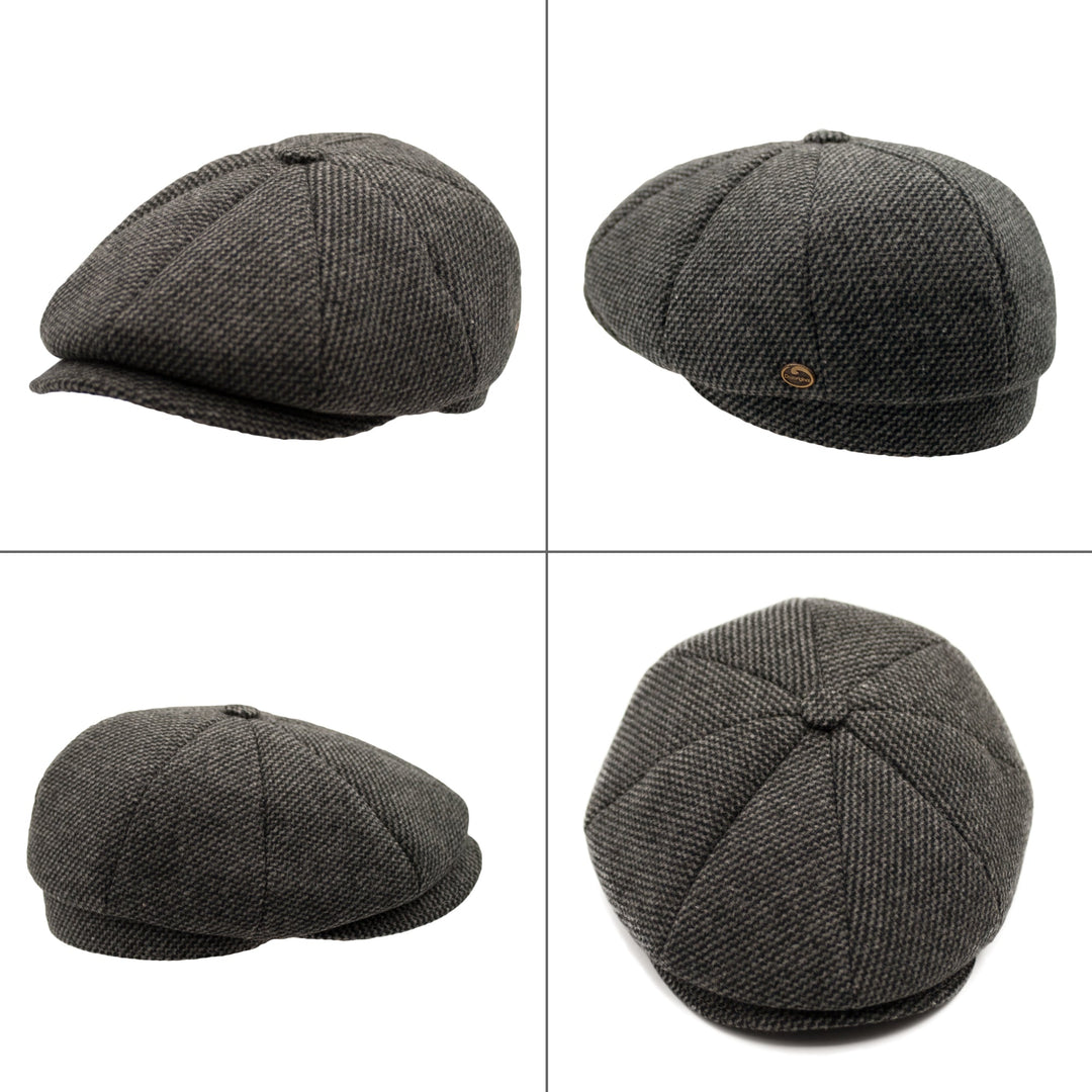 Herringbone Tweed Wool Hat - Wool Hat | Dazoriginal